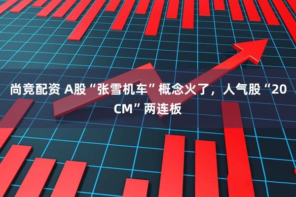 尚竞配资 A股“张雪机车”概念火了,人气股“20CM”两连板